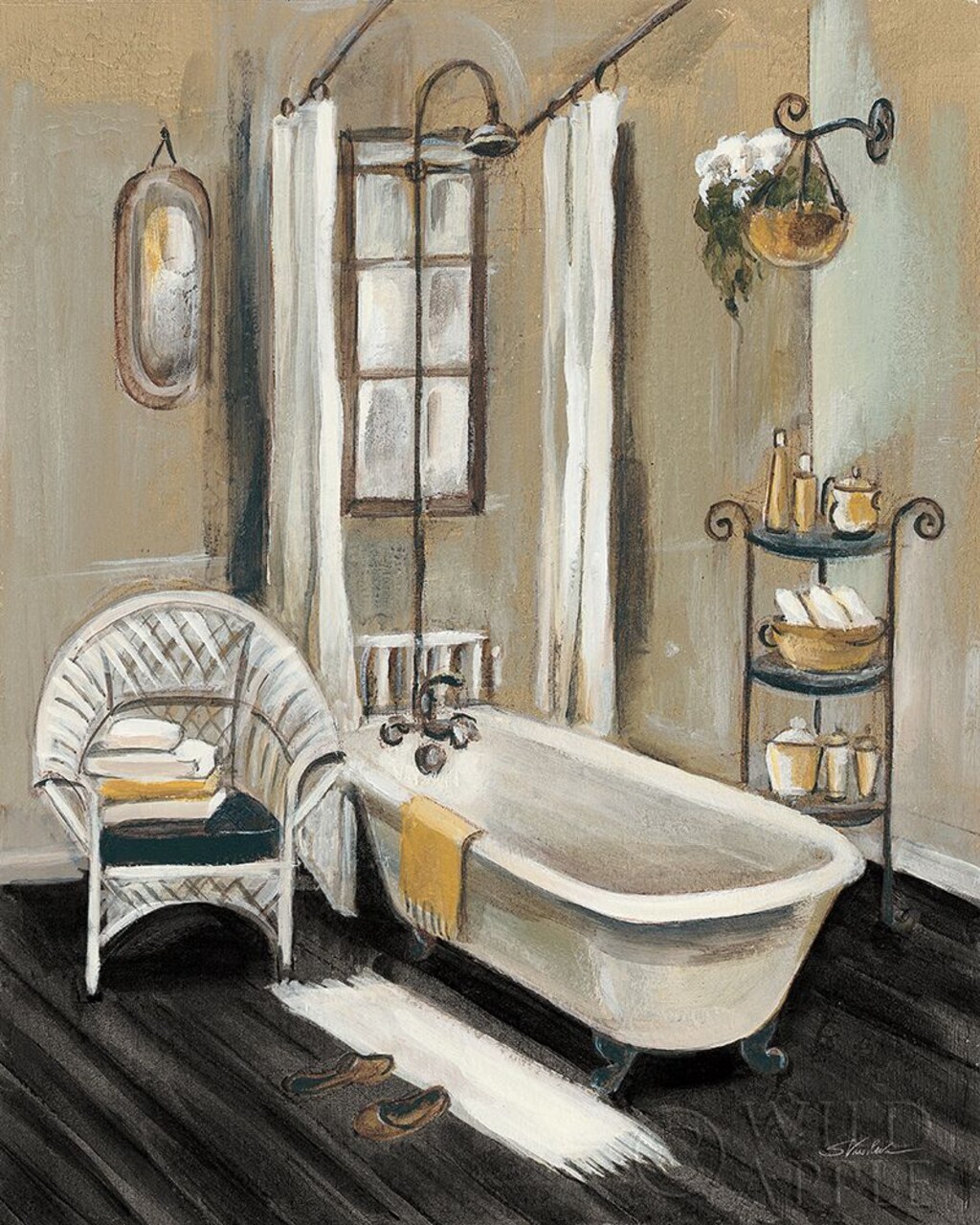 French Bath II Black Poster Print by Silvia Vassileva - Item # VARPDX50550